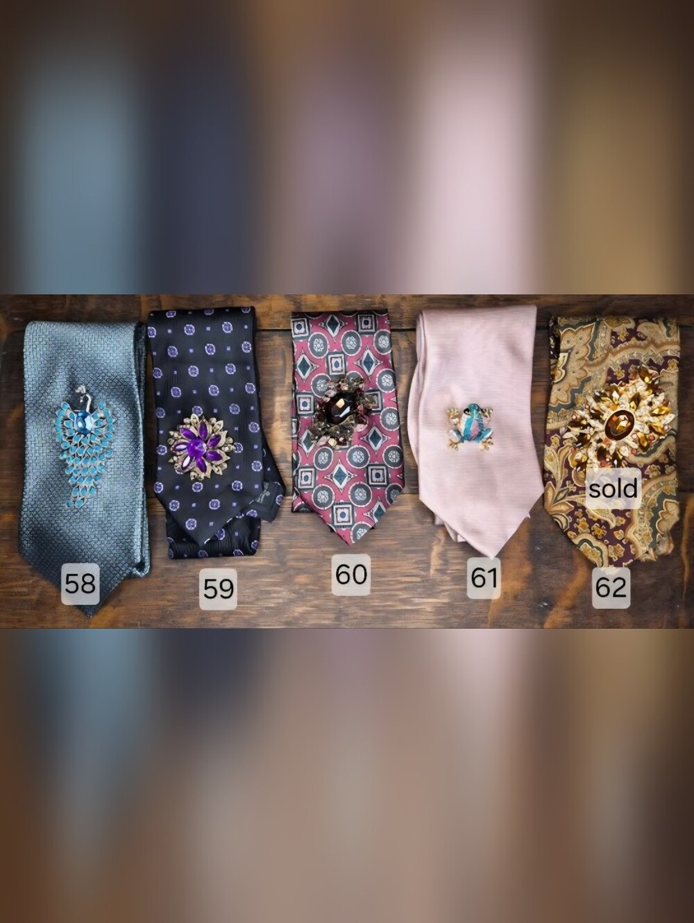 MADE TO ORDER Ladies Custom Ties Upcycled From Mens Ties - Picture 14 of 16